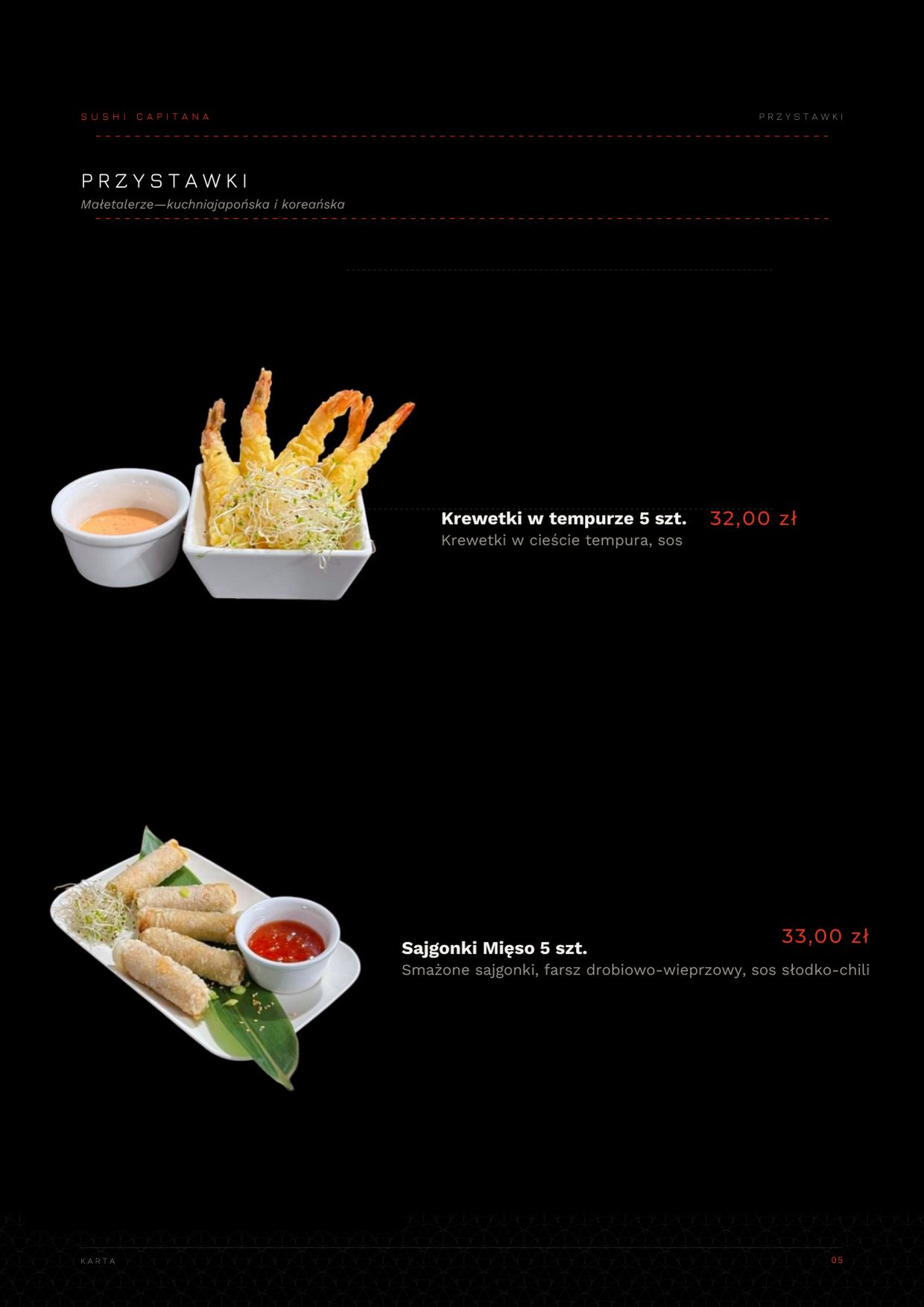 Karta Sushi Capitana — strona 5