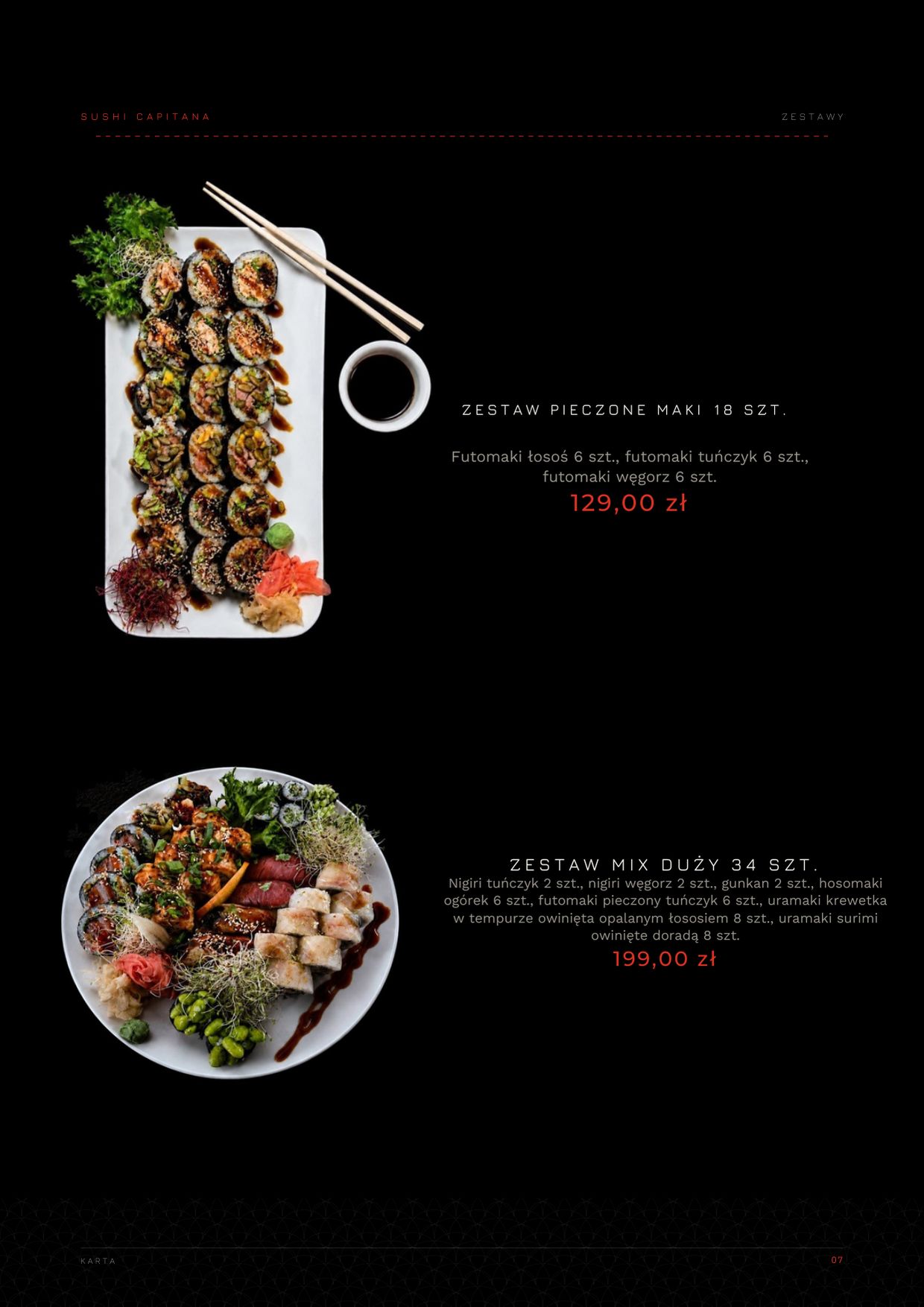 Karta Sushi Capitana — strona 7